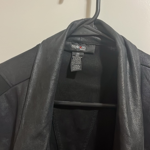 Style & Co Faux leather looking Jacket - Picture 2 of 3